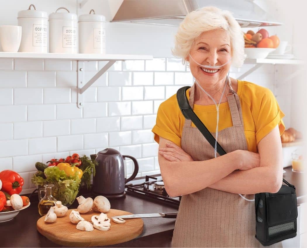 The Inogen One G5 portable oxygen concentrator delivers up to 1,250 mL of oxygen through 6 different pulse dose-flow settings.