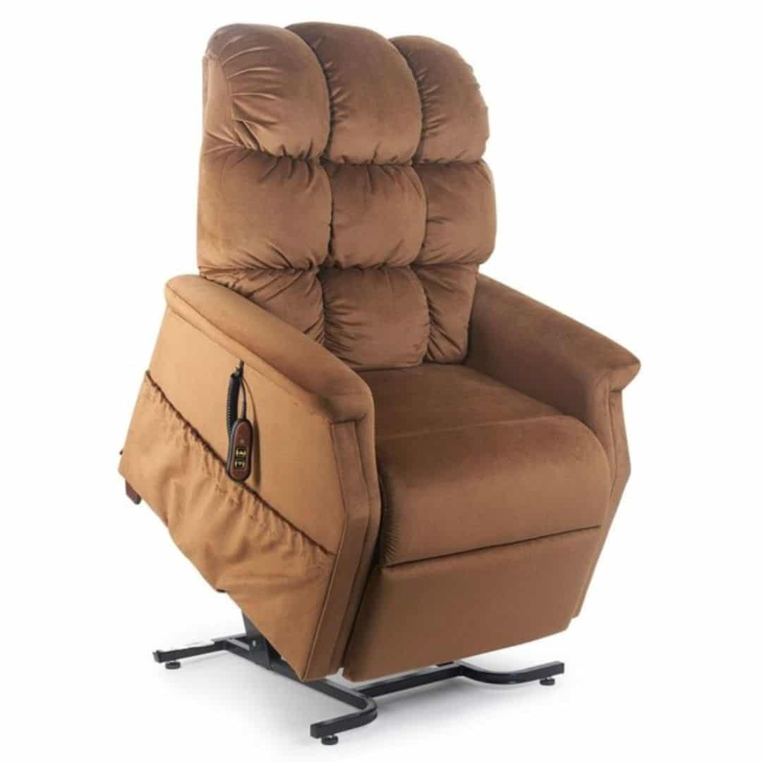 Cambridge Standard Position Power Lift Chair for seniors delivers comfort & relaxation—helping users to stand by smoothly tilting forward & medical grade fabrics